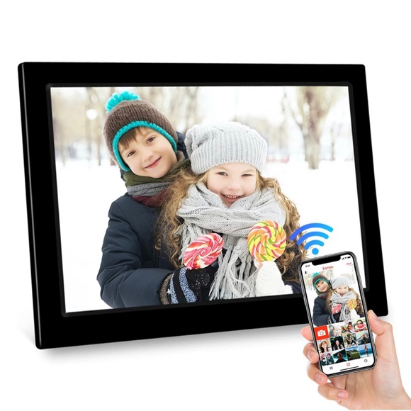 New - 10.1 Inch WiFi Digital Photo Picture Frame w/ 16GB Storage & Touch Screen - Picture 2 of 11
